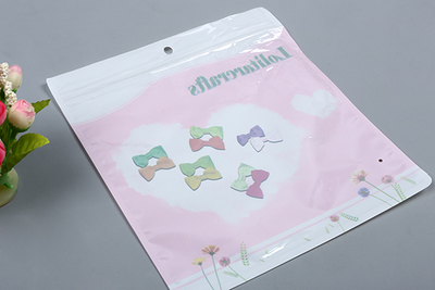 半透明三边封拉链袋